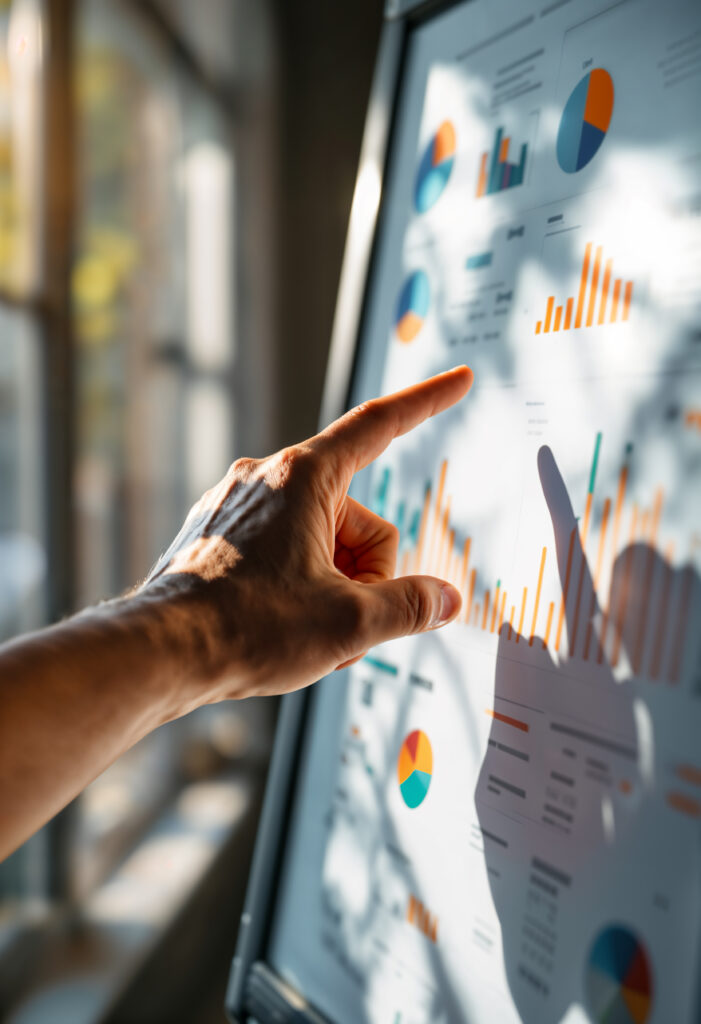 empleado que trabaja en un entorno de comercializacion